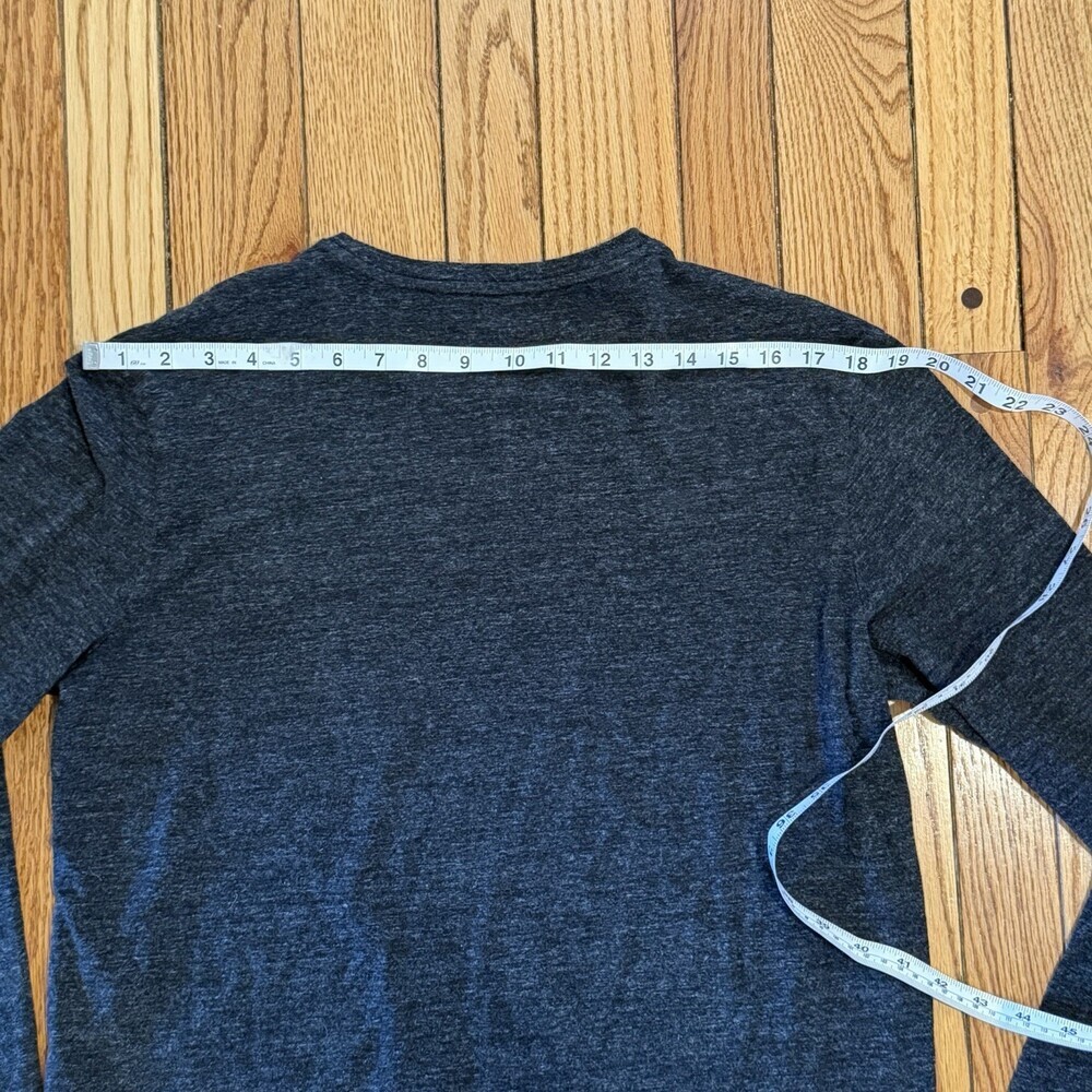 Polo Ralph Lauren Men’s Medium Gray Long Sleeve Pocket T-Shirt Pony Logo Casual - Picture 7 of 9